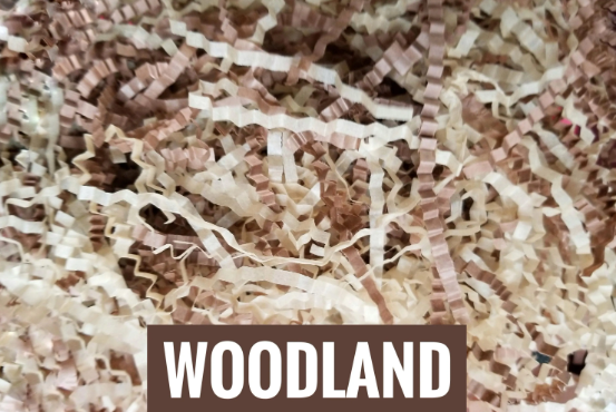 Woodland Brown Crinkle Paper Shred Birthday Party Decorations